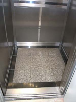 Pisos em granito para elevadores